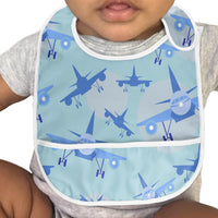 Thumbnail for Super Funny Airplanes Designed Baby Bib