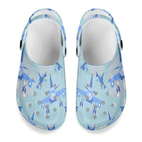 Thumbnail for Super Funny Airplanes Designed Hole Shoes & Slippers (MEN)