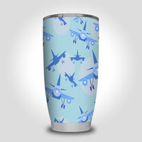 Thumbnail for Super Funny Airplanes Designed Tumbler Travel Mugs
