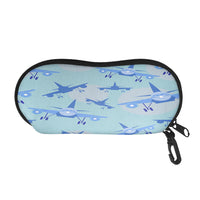 Thumbnail for Super Funny Airplanes Designed Glasses Bag