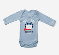 Thumbnail for Super Pilot - Born To Fly Designed Baby Bodysuits