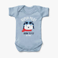 Thumbnail for Super Pilot - Born To Fly Designed Baby Bodysuits