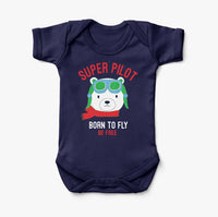 Thumbnail for Super Pilot - Born To Fly Designed Baby Bodysuits