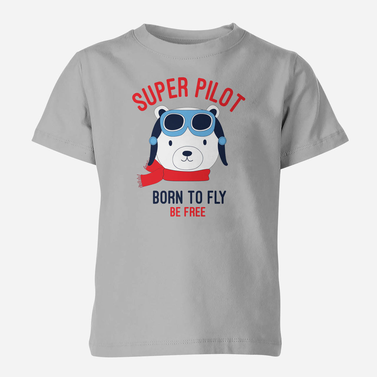 Super Pilot - Born To Fly Designed Children T-Shirts