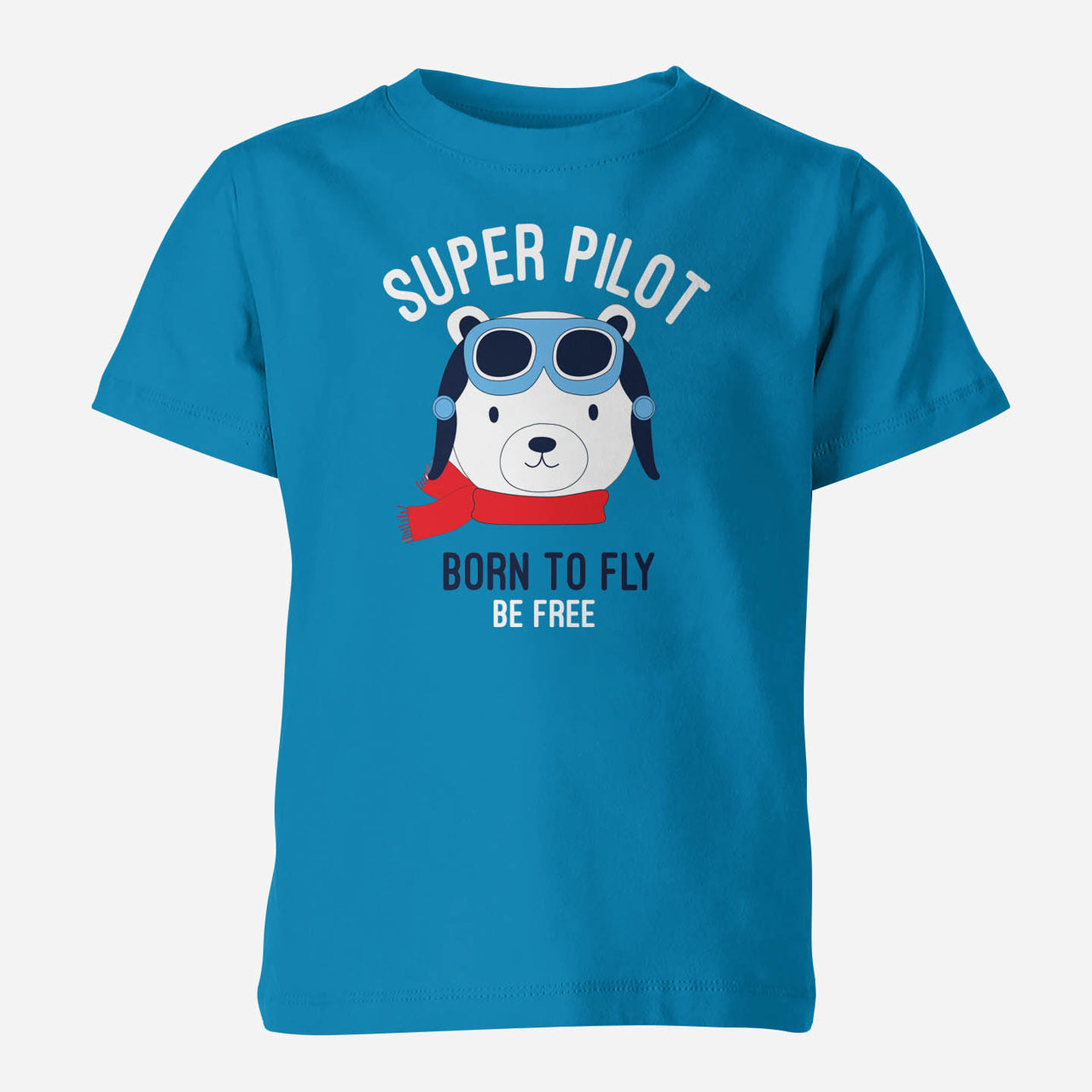 Super Pilot - Born To Fly Designed Children T-Shirts