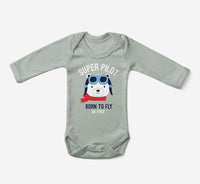 Thumbnail for Super Pilot - Born To Fly Designed Baby Bodysuits