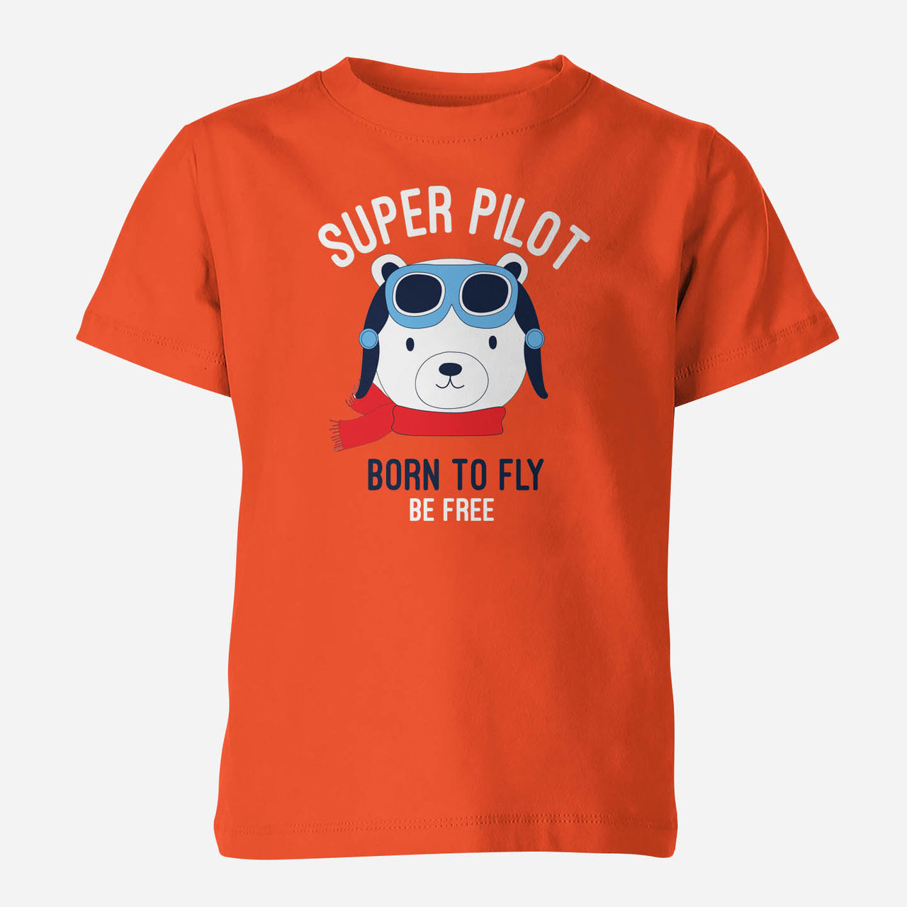 Super Pilot - Born To Fly Designed Children T-Shirts