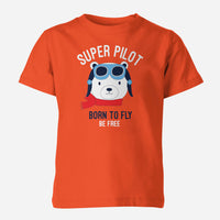 Thumbnail for Super Pilot - Born To Fly Designed Children T-Shirts