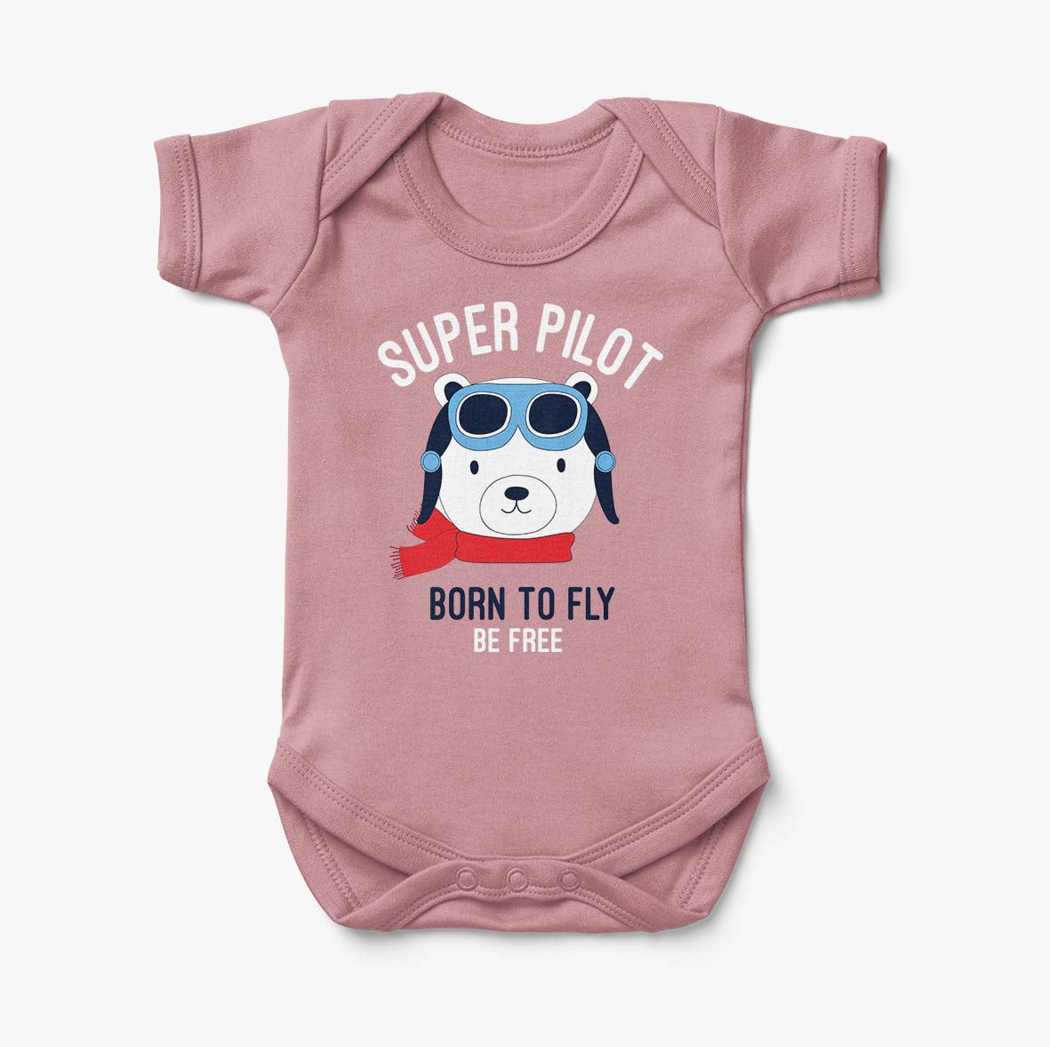 Super Pilot - Born To Fly Designed Baby Bodysuits