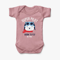 Thumbnail for Super Pilot - Born To Fly Designed Baby Bodysuits