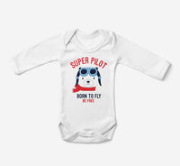 Thumbnail for Super Pilot - Born To Fly Designed Baby Bodysuits