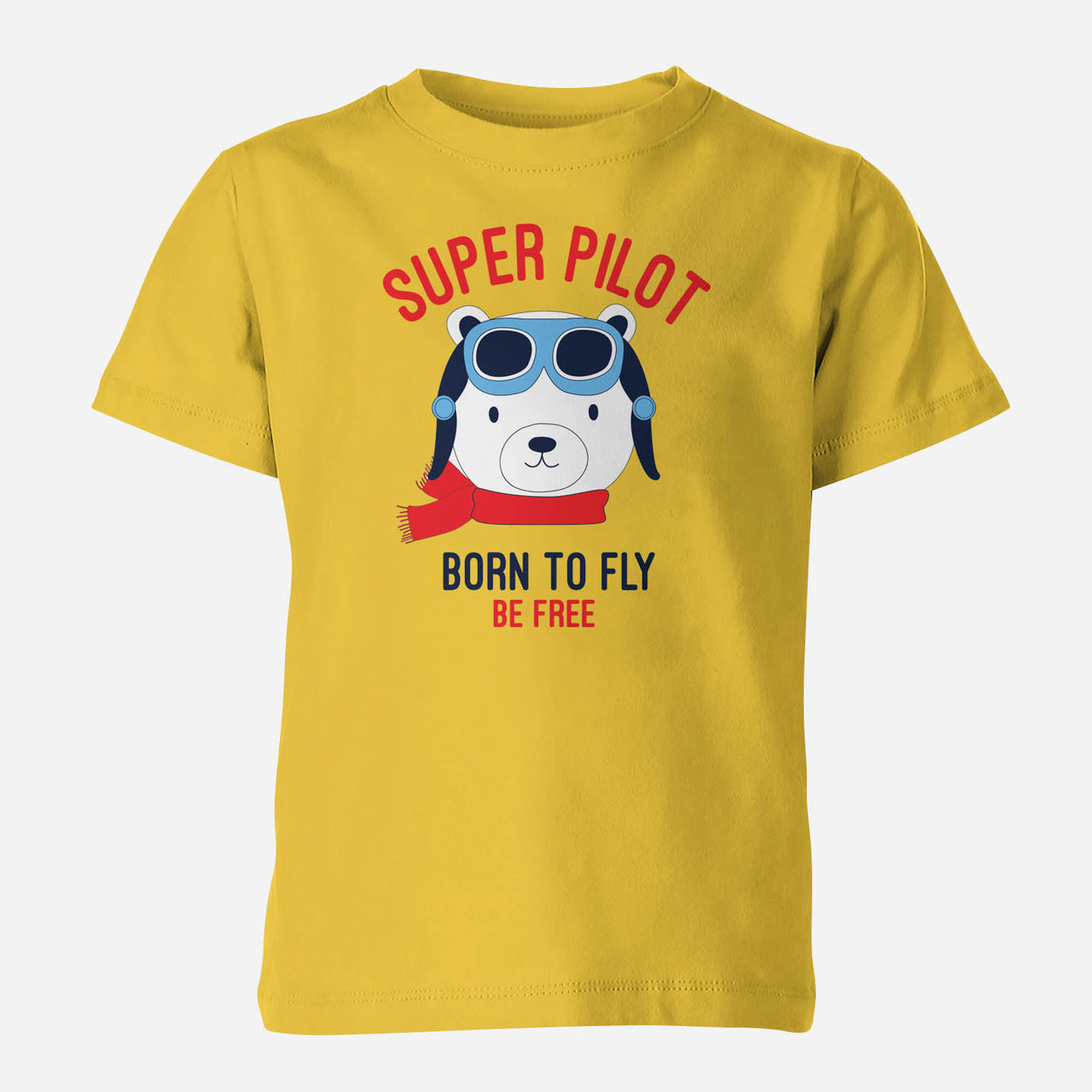 Super Pilot - Born To Fly Designed Children T-Shirts