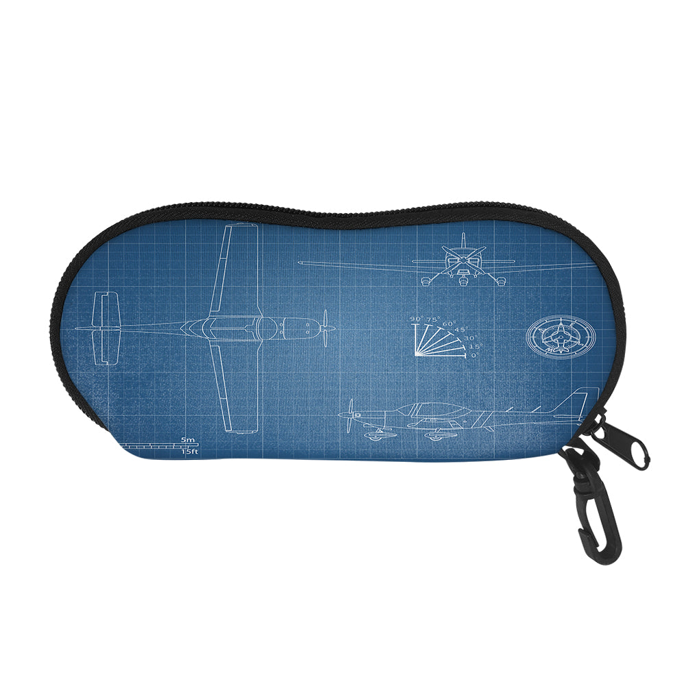 Super Propeller Details Designed Glasses Bag