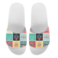 Thumbnail for Super Travel Icons Designed Sport Slippers