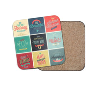 Thumbnail for Super Travel Icons Designed Coasters