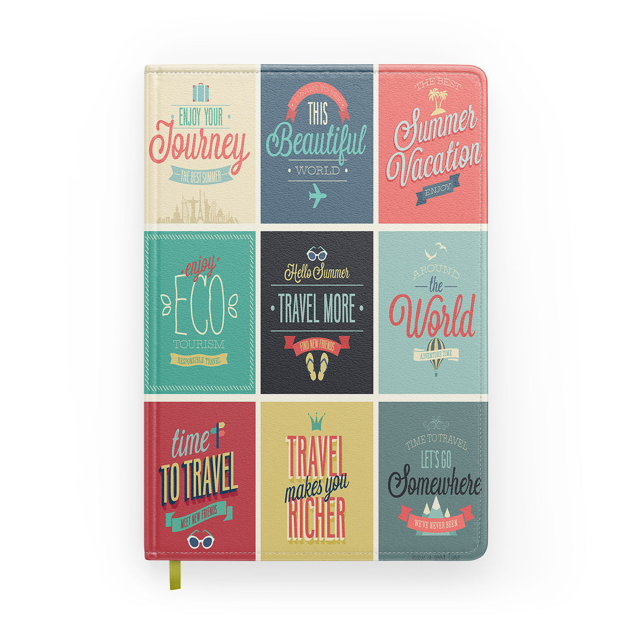 Super Travel Icons Designed Notebooks