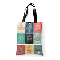 Thumbnail for Super Travel Icons Designed Tote Bags