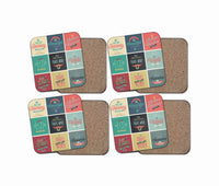 Thumbnail for Super Travel Icons Designed Coasters