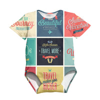 Thumbnail for Super Travel Icons Designed 3D Baby Bodysuits