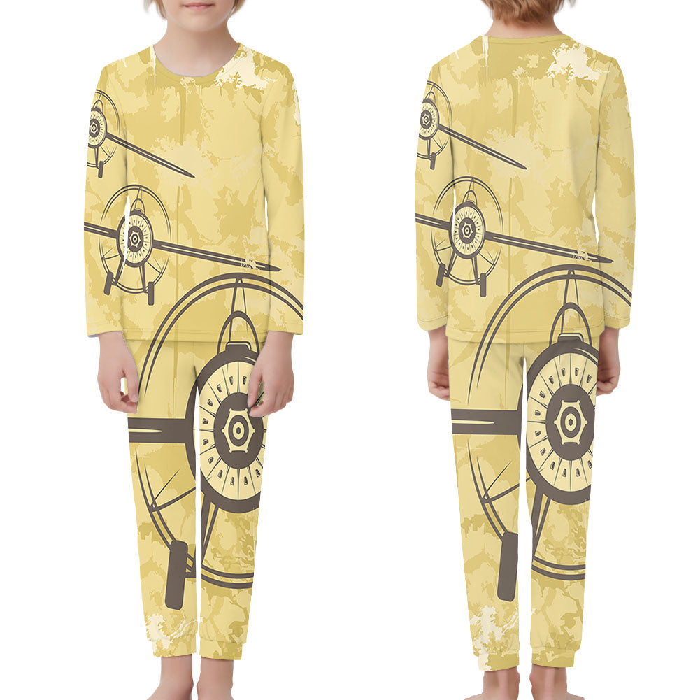Super Vintage Propeller Designed "Children" Pijamas