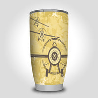 Thumbnail for Super Vintage Propeller Designed Tumbler Travel Mugs