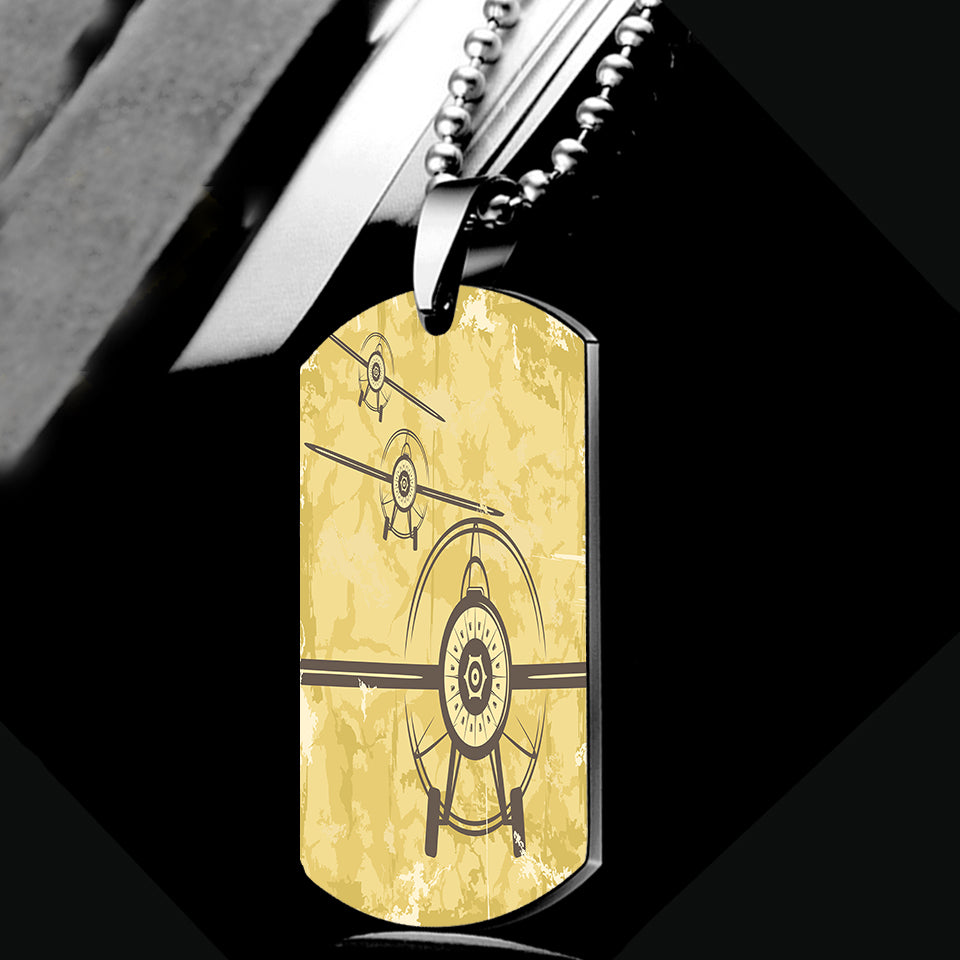 Super Vintage Propeller Designed Metal Necklaces