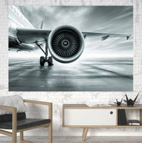 Thumbnail for Super Cool Airliner Jet Engine Printed Canvas Posters (1 Piece)