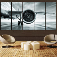 Thumbnail for Super Cool Airliner Jet Engine Canvas Prints (5 Pieces)