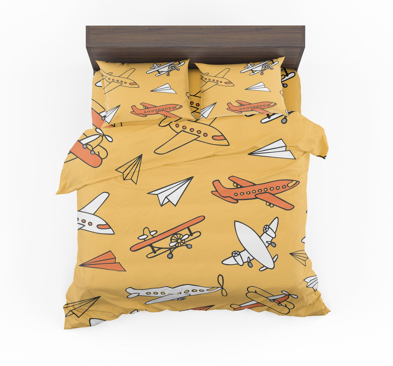 Super Drawings of Airplanes Designed Bedding Sets