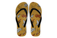 Thumbnail for Super Drawings of Airplanes Designed Slippers (Flip Flops)