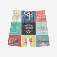 Thumbnail for Super Travel Icons Designed Swim Trunks & Shorts