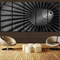 Thumbnail for Super View of Jet Engine Printed Canvas Prints (5 Pieces) Aviation Shop 