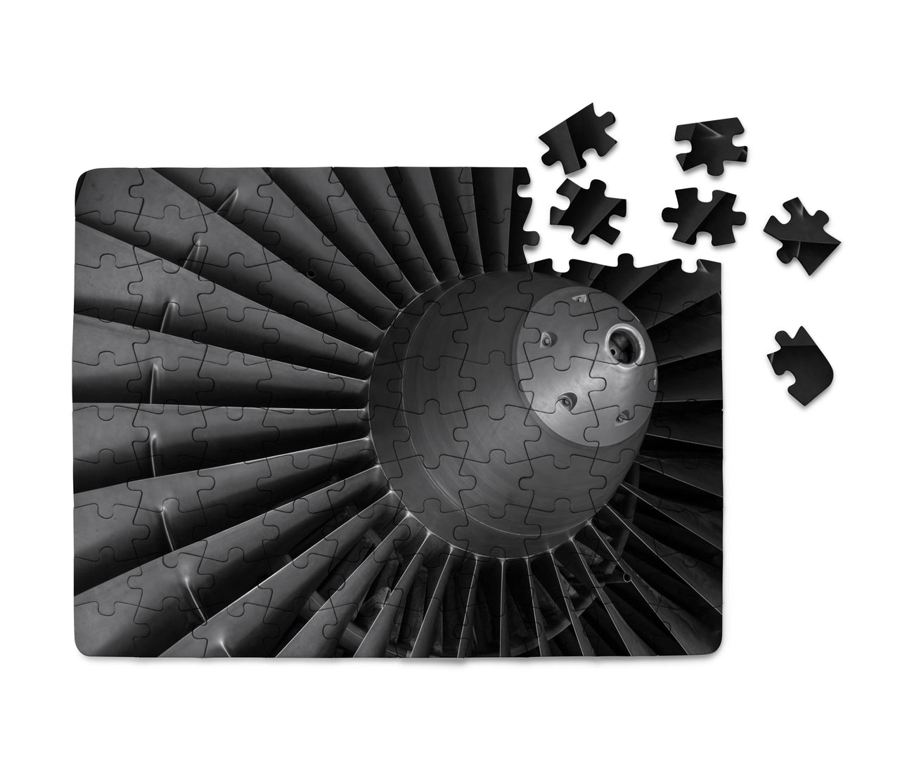 Super View of Jet Engine Printed Puzzles Aviation Shop 