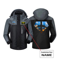 Thumbnail for Supermen of The Skies (Sunrise) Designed Thick Winter Jackets