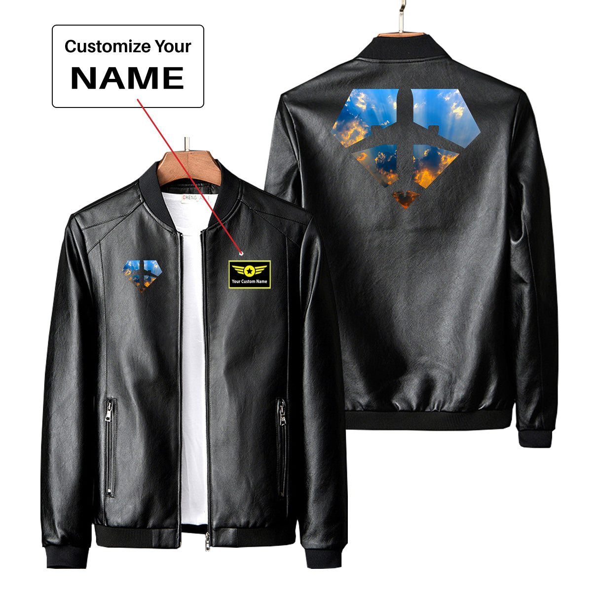 Supermen of The Skies (Sunrise) Designed PU Leather Jackets