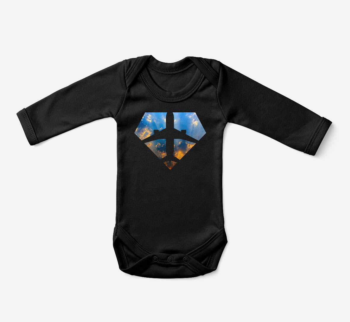 Supermen of The Skies (Sunrise) Designed Baby Bodysuits