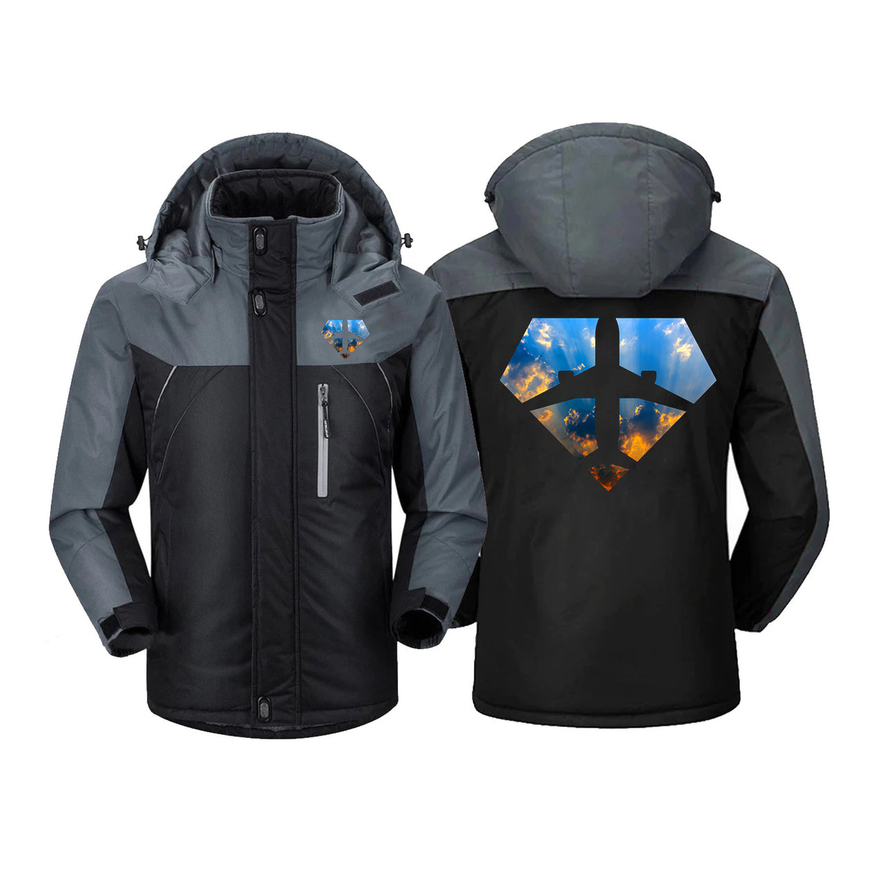 Supermen of The Skies (Sunrise) Designed Thick Winter Jackets