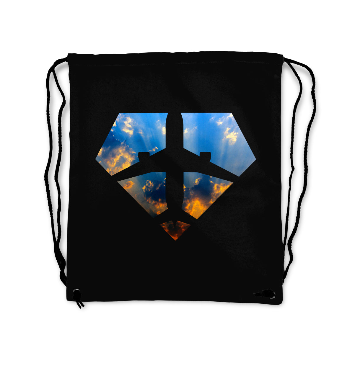 Supermen of The Skies (Sunrise) Designed Drawstring Bags
