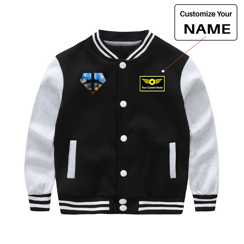 Supermen of The Skies (Sunrise) Designed "CHILDREN" Baseball Jackets