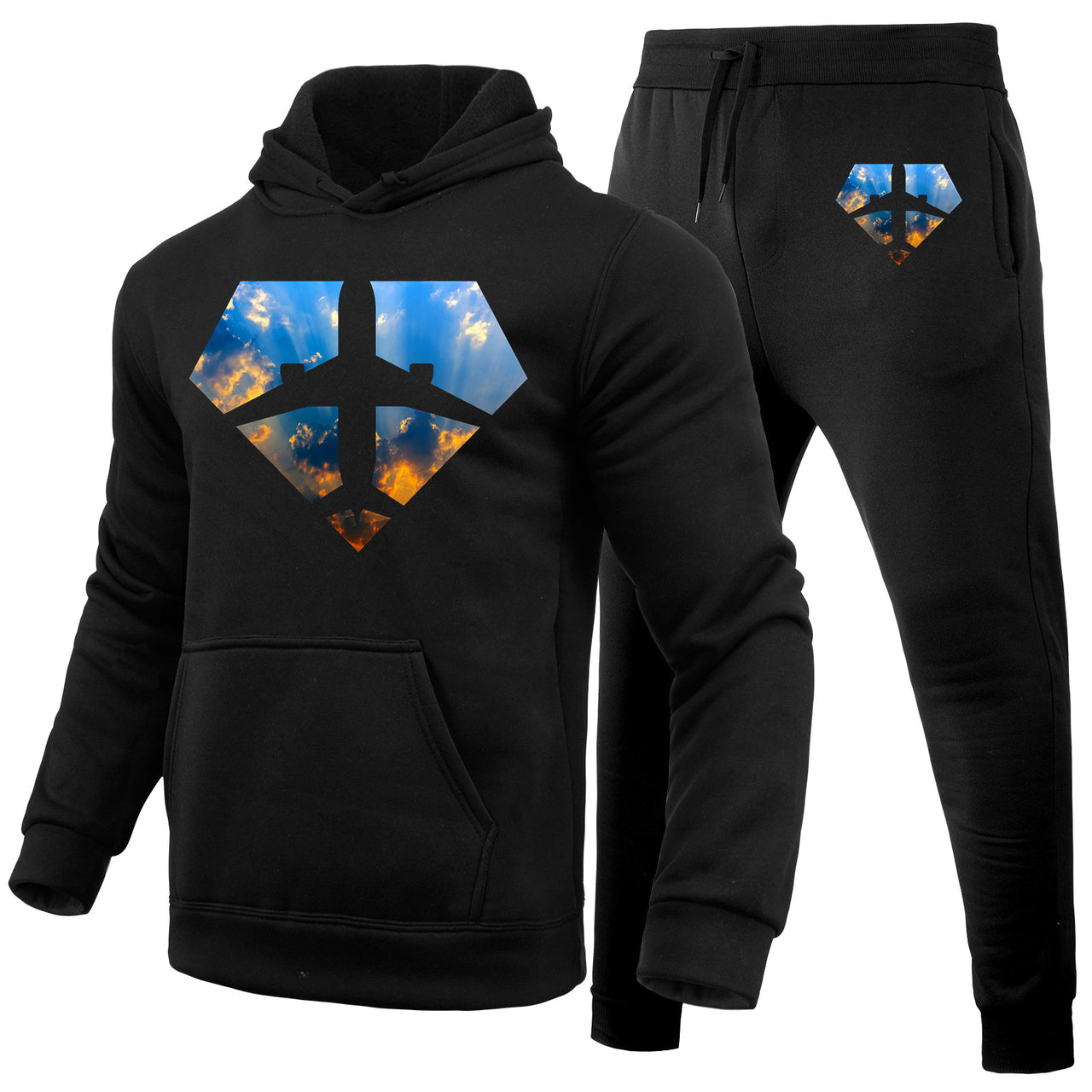 Supermen of The Skies (Sunrise) Designed Hoodies & Sweatpants Set