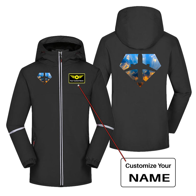 Supermen of The Skies (Sunrise) Designed Rain Coats & Jackets