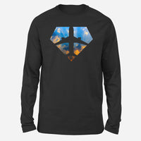 Thumbnail for Supermen of The Skies (Sunrise) Designed Long-Sleeve T-Shirts
