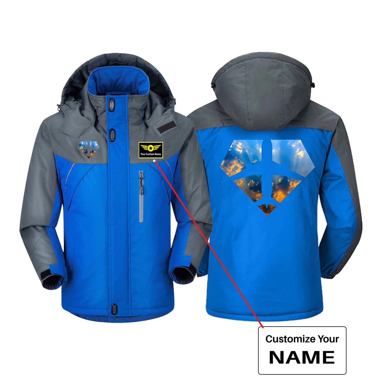 Supermen of The Skies (Sunrise) Designed Thick Winter Jackets