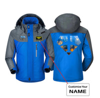 Thumbnail for Supermen of The Skies (Sunrise) Designed Thick Winter Jackets
