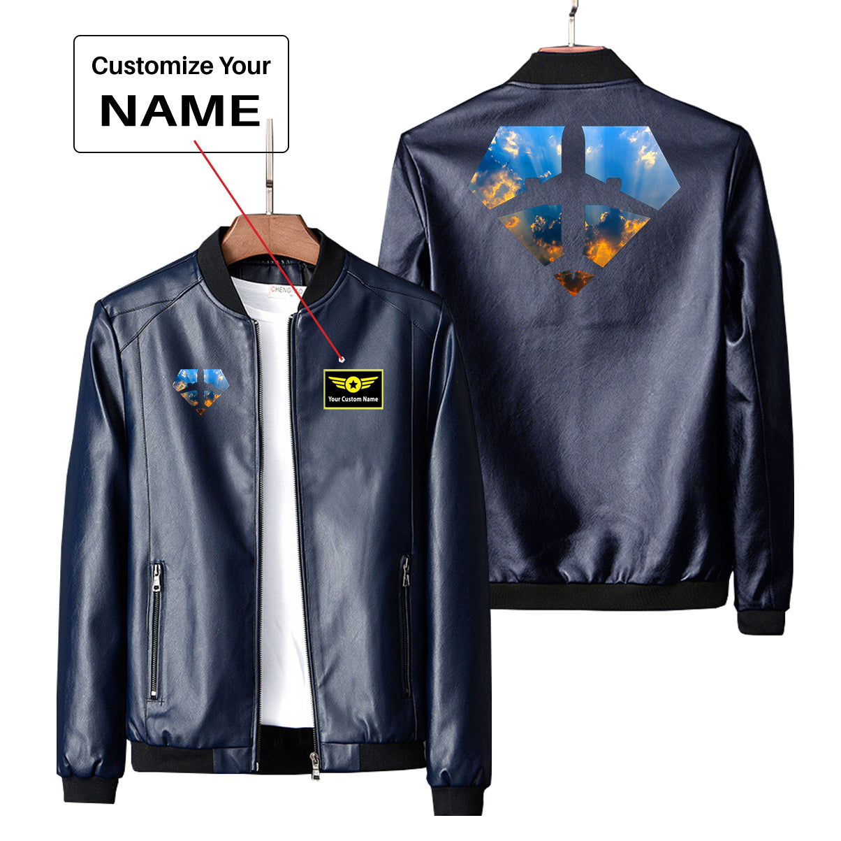 Supermen of The Skies (Sunrise) Designed PU Leather Jackets