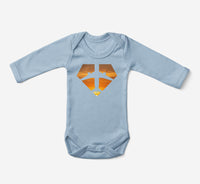 Thumbnail for Supermen of The Skies (Sunset) Designed Baby Bodysuits
