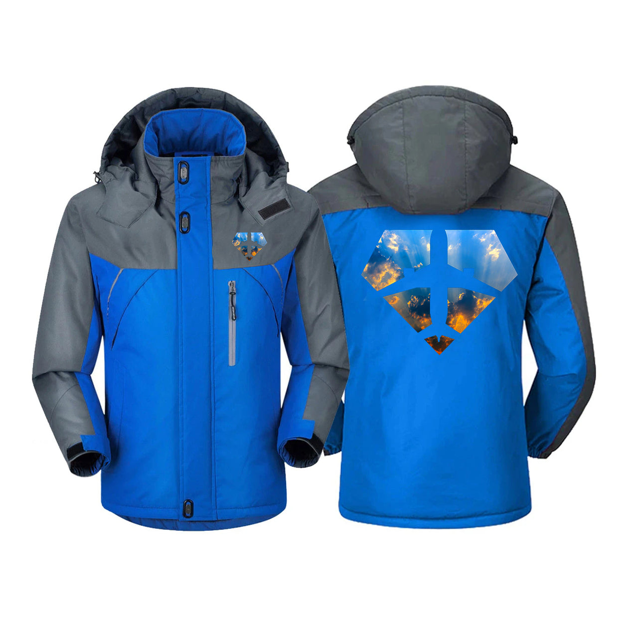 Supermen of The Skies (Sunrise) Designed Thick Winter Jackets