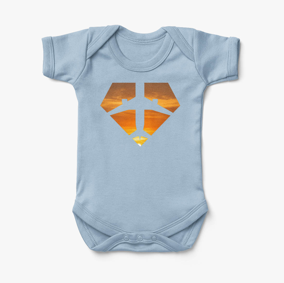 Supermen of The Skies (Sunset) Designed Baby Bodysuits