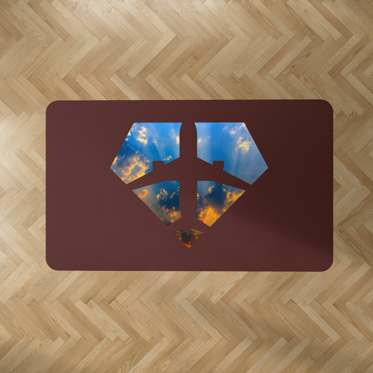 Supermen of The Skies (Sunrise) Designed Carpet & Floor Mats