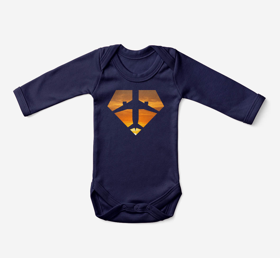 Supermen of The Skies (Sunset) Designed Baby Bodysuits